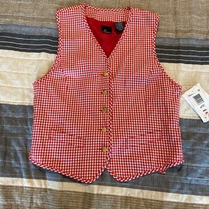 LIZ SPORT New With Tags red and white vest